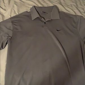 Nike Golf Dri Fit polo. Charcoal grey size Large